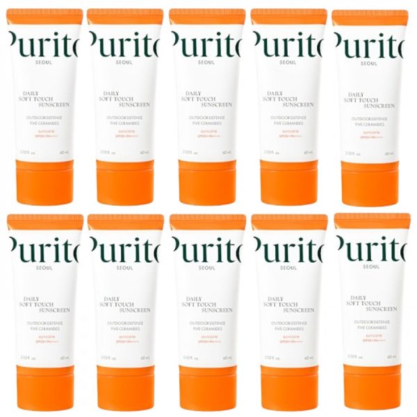 Purito SEOUL - Daily Soft Touch Sunscreen SPF50+ PA++++ - 60ml (10ea) Set