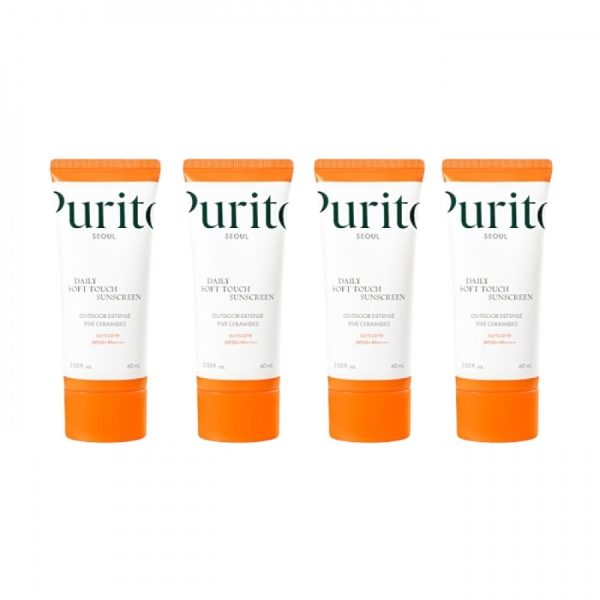 Purito SEOUL - Daily Soft Touch Sunscreen SPF50+ PA++++ - 60ml (4ea) Set