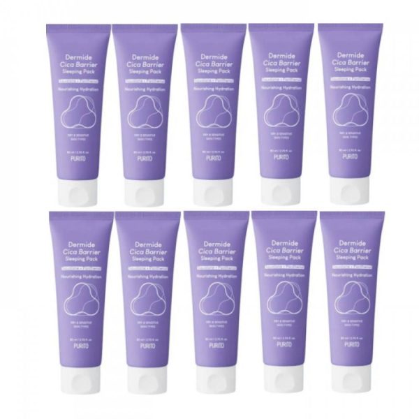 Purito SEOUL - Dermide Cica Barrier Sleeping Pack - 80ml (4ea) Set