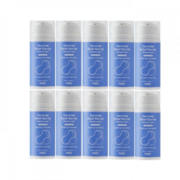 Purito SEOUL - Dermide Relief Barrier Moisturizer - 100ml (10ea) Set