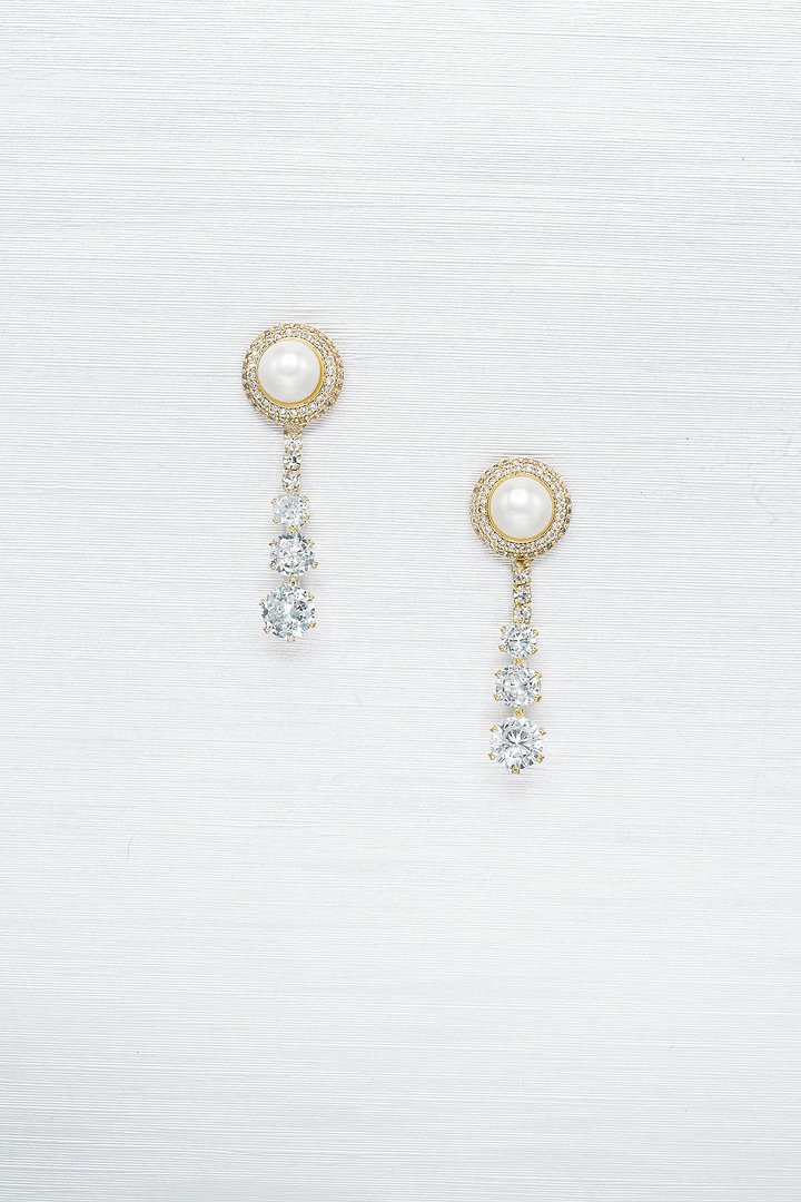 Peach Long earring 8mm - Image 6