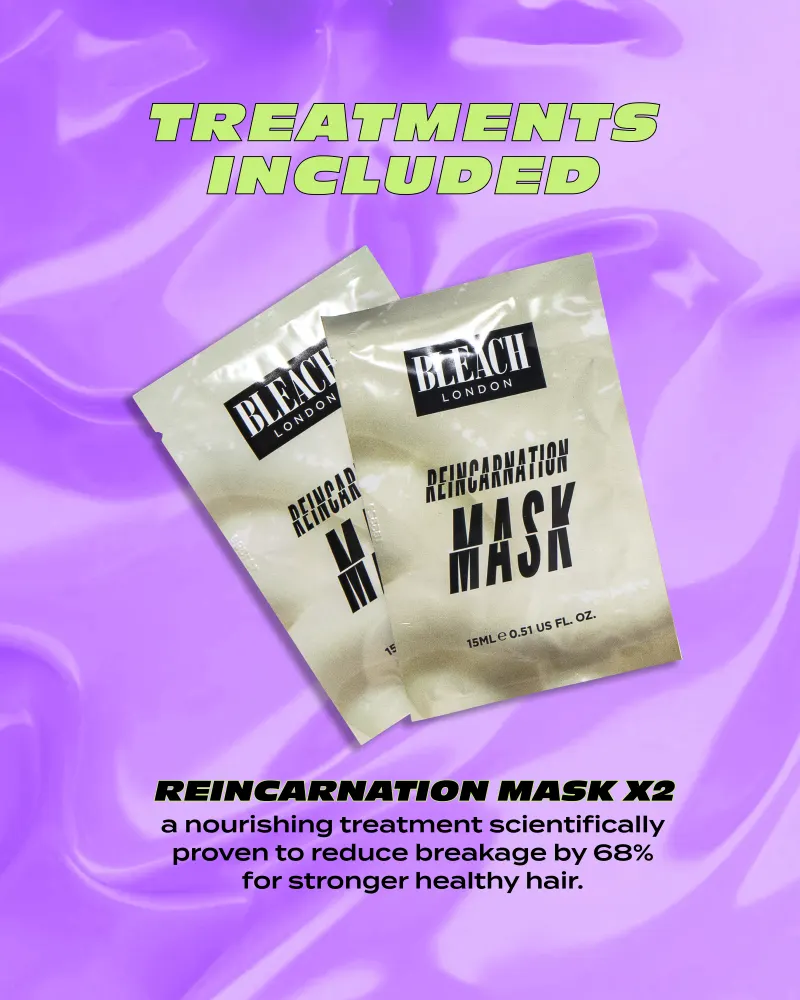 Bleach London Low and Slow Bleach Kit Gentle Lightening for Curly Coily and Fine Hair Lifts Up to 6 Levels Includes Bond Restoring Mask Suitable for All Hair Types - Image 7